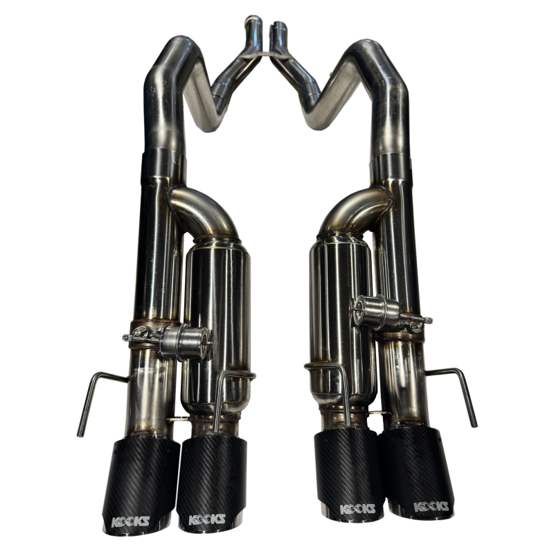 Kooks 09-13 Chevrolet Corvette Z06/ZR1 3in. Valved Axle-Back Exhaust w/ SS Tips - 21606750