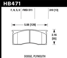 Load image into Gallery viewer, Hawk HPS Street Brake Pads - HB471F.510