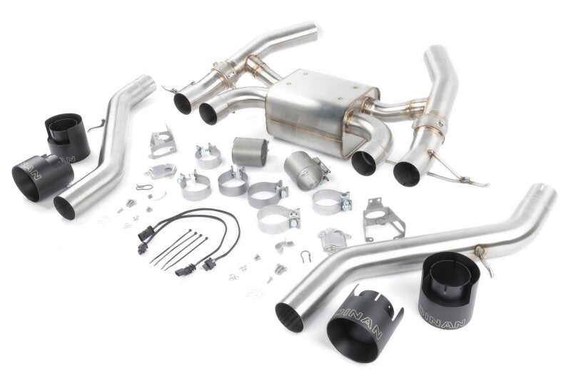 Dinan 23-26 BMW M2 (G87) Valved Axleback Exhaust System - Black Tips - D660-0100-BLK