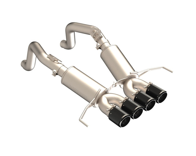 MBRP 14-19 Chevrolet Corvette 3in Dual Split Rear Axle Back w/ Carbon Fiber Tips - S70303CF