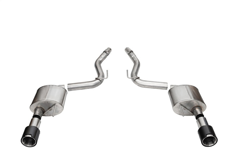 Corsa 2024 Ford Mustang GT Coupe 3in Sport Axle-Back Exhaust - 4.5in Carbon Fiber Tips - 21253CF