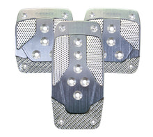 Load image into Gallery viewer, NRG Aluminum Sport Pedal M/T - Gunmetal w/Silver Carbon - PDL-400GM