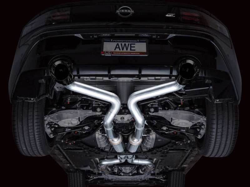 AWE Tuning 2023 Nissan Z RZ34 RWD Track Edition Cat-Back Exhaust System w/ Diamond Black Tips - 3020-33400