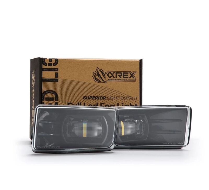 AlphaRex 07-13 Chevrolet Silverado/04-17 Tahoe DoubleTap Dual Color LED Proj Fog Lights - Wt/Ambr - 210008