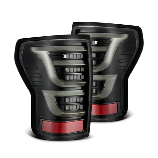 AlphaRex 07-13 Toyota Tundra LUXX-Series LED Tail Lights Alpha-Black - 670040