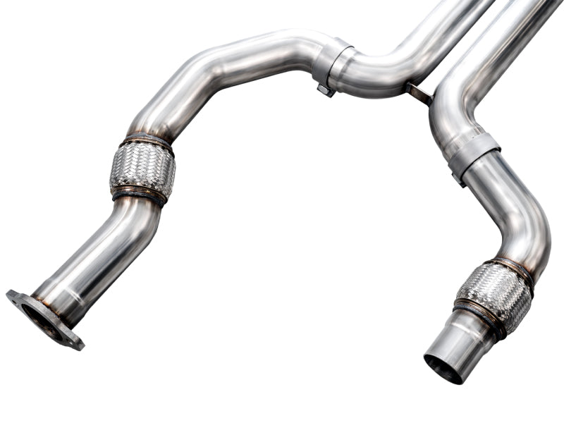 AWE Tuning 2021+ Cadillac CT4-V Blackwing SwitchPath Exhaust - Chrome Silver Tips - 3025-42436