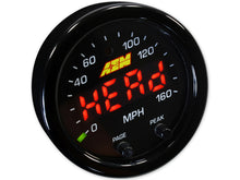 Load image into Gallery viewer, AEM X-Series 0-160 MPH Black Bezel w/ Black Face GPS Speedometer Gauge - 30-0313