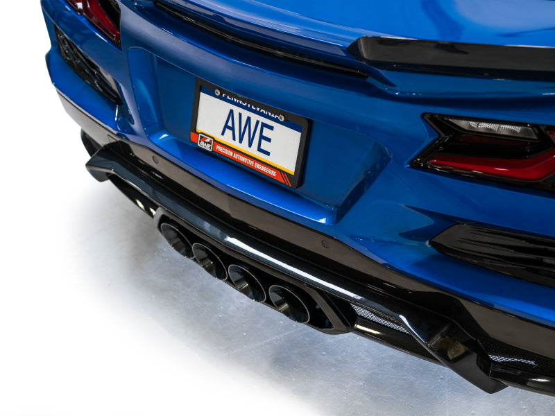AWE Tuning 2023 C8 Corvette Z06 SwitchPath Cat-Back Exhaust - Diamond Black Tips - 3025-43906