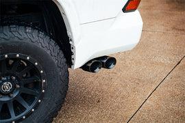 Corsa 22-25 Toyota Tundra 4WD 3in Sport Cat-Back Side Exit Exhaust System w/ Twin 4in Black PVD Tips - 21245BLK