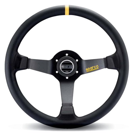 Sparco Steering Wheel 345 Leather Black - 015R345MLN