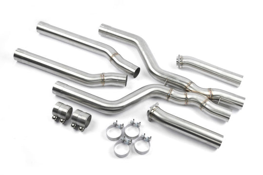 Dinan 24-26 BMW X5 M LCI/X6 M LCI (F95/F96) High Flow X-Pipe Exhaust - 3.25in - Stainless Steel - D660-0103