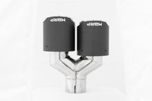 Load image into Gallery viewer, MBRP Universal Carbon Fiber Dual Tip 4in OD/2.5in Inlet - T5178CF