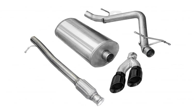 Corsa 2010-2013 Chevrolet Silverado Crew Cab/Short Bed 1500 4.8L V8 Black Sport Cat-Back Exhaust - 14925BLK