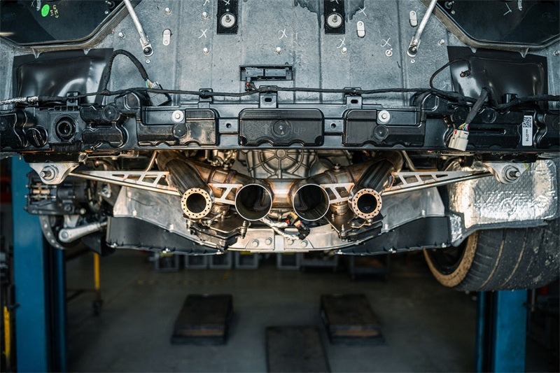 Corsa 23-25 Chevrolet Corvette C8 Z06 3in Valved Cat-Back Exhaust Muffler Delete Track Systemw/o Tip - 21113