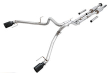 Load image into Gallery viewer, AWE Tuning 2017+ Ford Raptor 0 FG Performance Exhaust System - w/ Diamond Black Tips - 3015-33106
