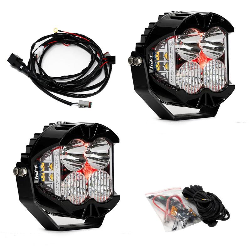 Baja Designs LP4 Pro Driving/Combo LED - Red Backlight (Pair) - 297814