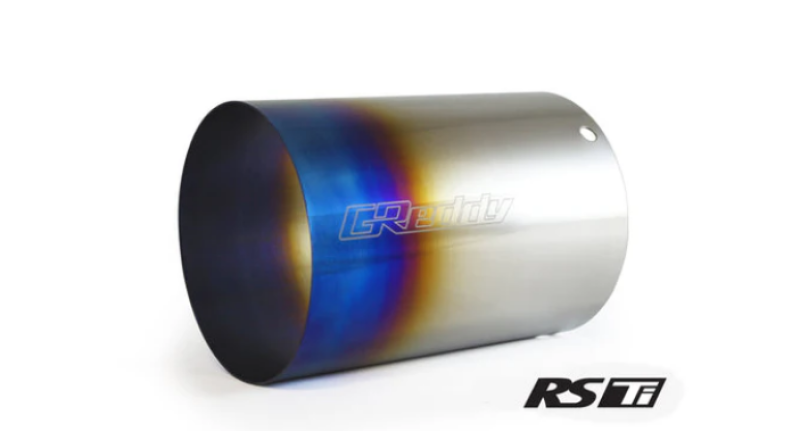GReddy Burnt Titanium Tip 115mm Diameter 170mm Length (for Revolution RS / RS-TI / RS-Race) - 11002103
