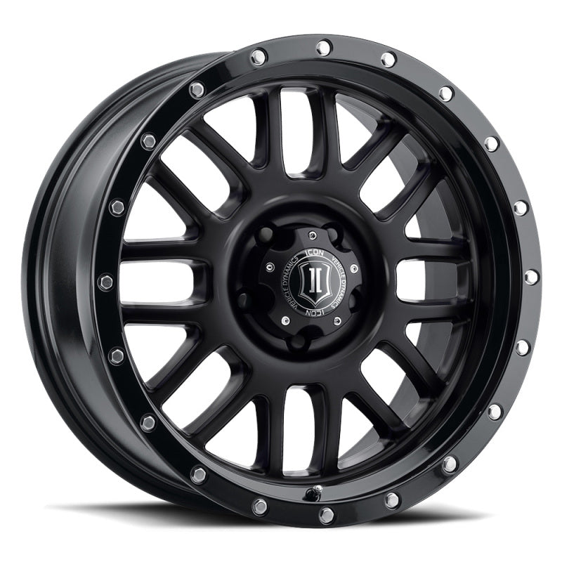 ICON Alpha 20x9 / 6x5.5 / 16mm / 5.625in BS Gloss Black Wheel - 1220909056GB