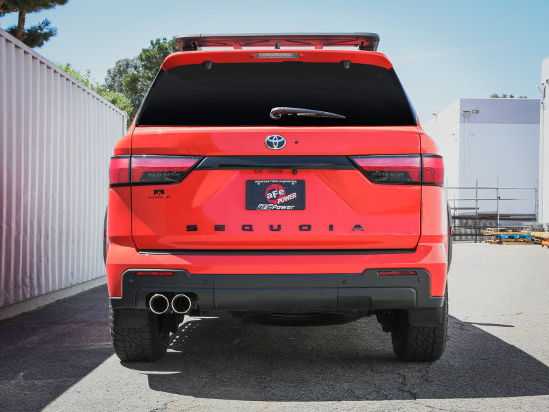 aFe 23-24 Toyota Sequoia V6 3.4L Vulcan Series 2-1/2in to 3in 304 SS Cat-Back Exhaust w/Polished Tip - 49-36068-P