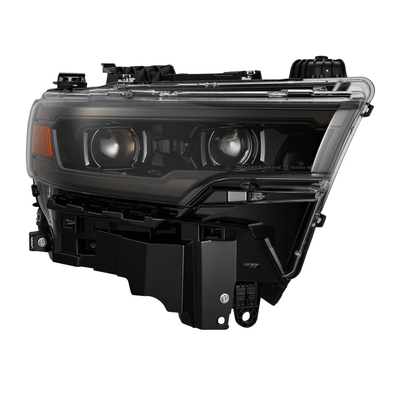 AlphaRex 25-26 Dodge Ram 1500 Luxx LED Proj Headlights -Alpha Black w/Activ Lit/Seq Signal/Switchbk - 880906
