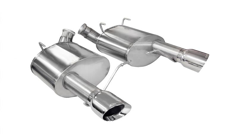 Corsa 2011-2014 Ford Mustang GT/Boss 302 5.0L V8 Polished Xtreme Axle-Back Exhaust - 14317