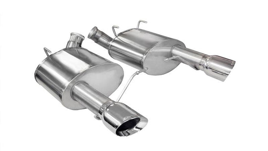 Corsa 2011-2014 Ford Mustang GT/Boss 302 5.0L V8 Polished Xtreme Axle-Back Exhaust - 14317
