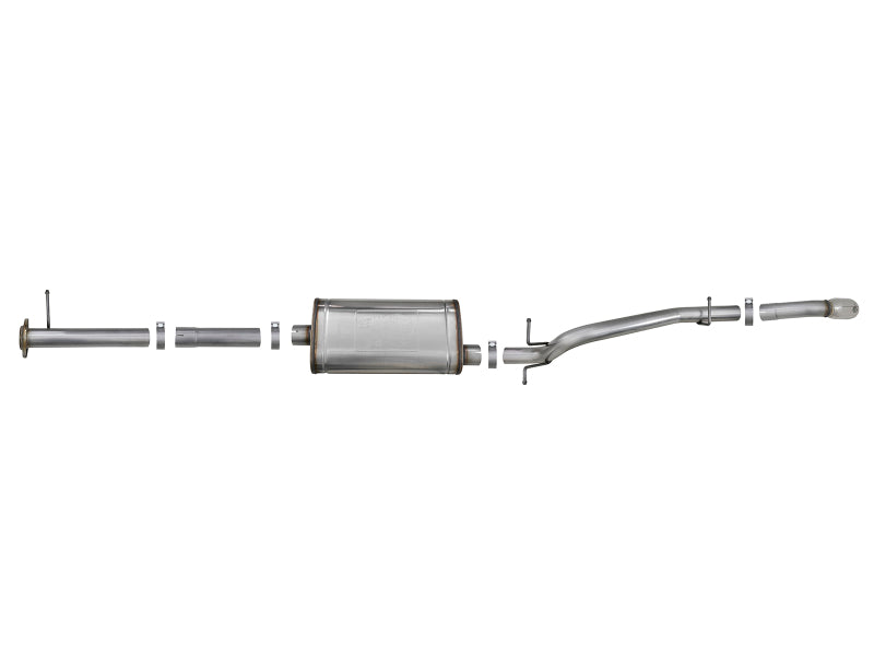 aFe MACH Force-Xp Hi-Tuck 3in. 409 SS C/B Exhaust 15-18 GM Colorado L4-2.5L/V6-3.6L - Polished Tip - 49-44099-P
