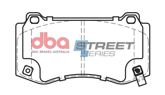 DBA 05-23 Chrysler 300 C SRT8 Front Street Series Brake Pads - DB2259SS
