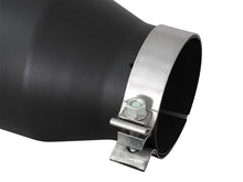 Load image into Gallery viewer, aFe Diesel Exhaust Tip Bolt On Black 4in Inlet x 6in Outlet x 15in - 49T40606-B15