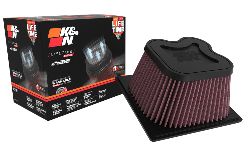 K&N 10-11 Dodge Ram 2500/3500/4500/5500 6.7L L6 Diesel Replacement Air Filter - E-0787