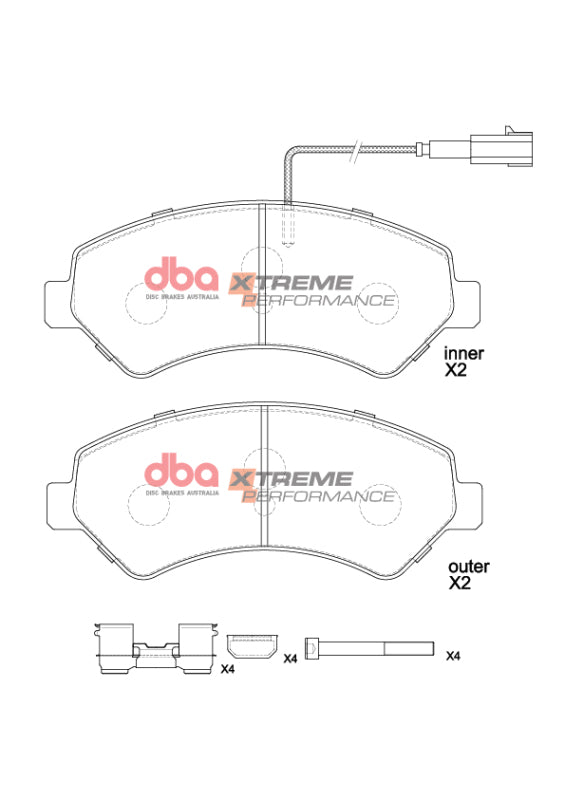 DBA 14-23 Ram ProMaster 1500 XP Performance Front Brake Pads - DB15172XP