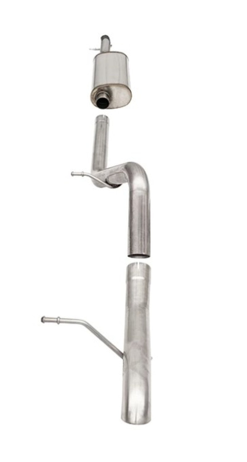 Corsa 2007-2018 Jeep Wrangler JKU 3.6L Sport 2.75in Cat-Back Exhaust w/ Single 4in Tips - 21122