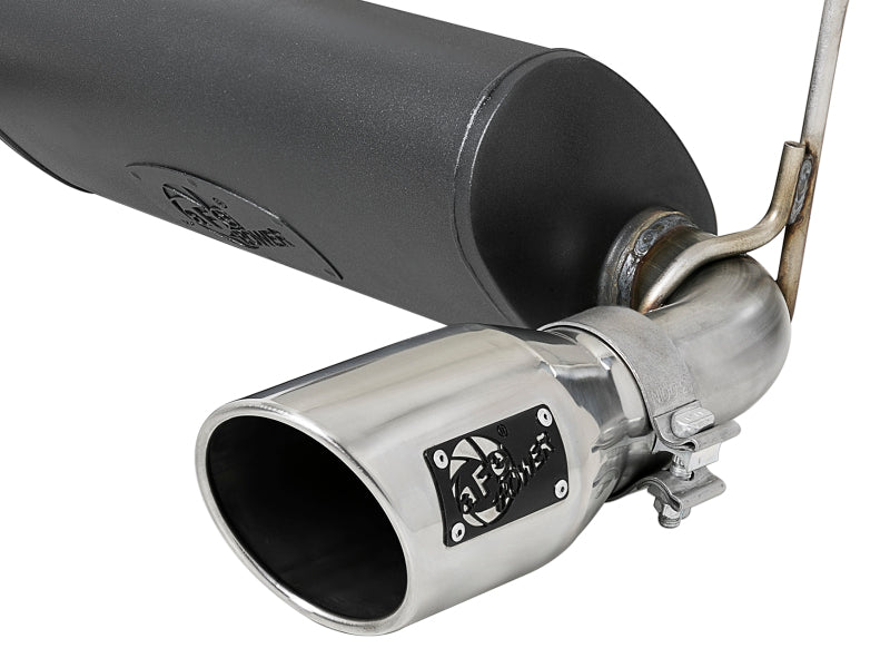aFe Rebel Series 2.5in 304 SS Cat-Back Exhaust w/ Polished Tips 2018+ Jeep Wrangler (JL) V6 3.6L - 49-38066-P