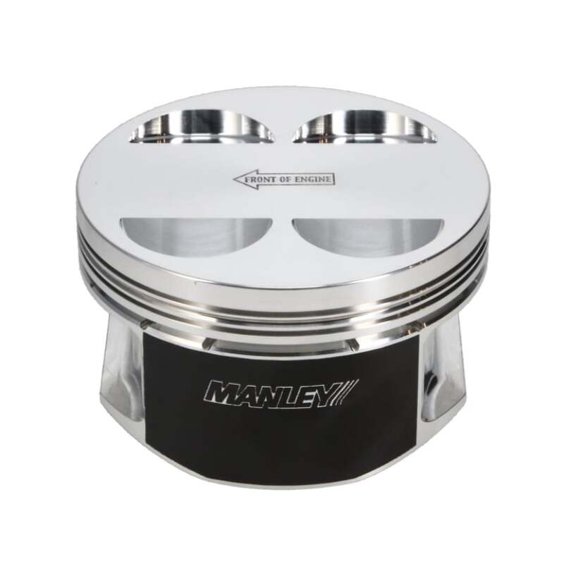 Manley Toyota 2JZGTE 86.5mm Bore +.5mm Oversized 10.0:1 CR Flat Top Piston Set with Rings - 609105C-6