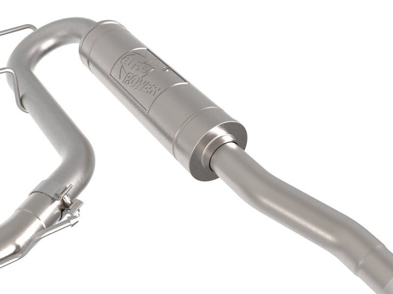 aFe Rebel Series 2-1/2in 304 Stainless Steel Cat-Back w/ Black Tip Ford Maverick 22-26 L4-2.5L FWD - 49-33155-B