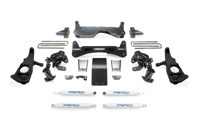Fabtech 11-19 GM 2500HD 2WD/4WD 6in Rts Sys w/Perf Shks - K1046