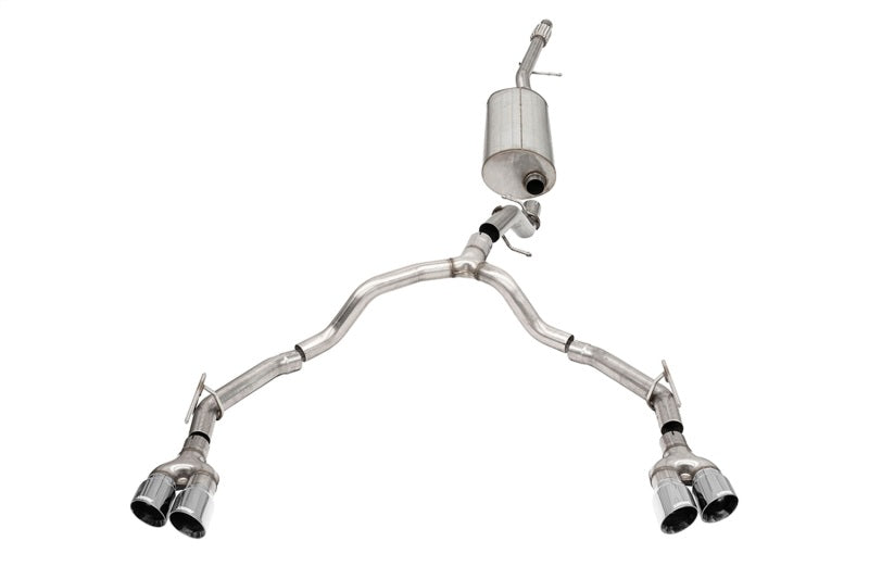 Corsa 21-25 Chevrolet Suburban/GMC Yukon XL 5.3L 4WD Dual Rear 3in - 2.75in CatBack DW 4in Pol Tips - 21128