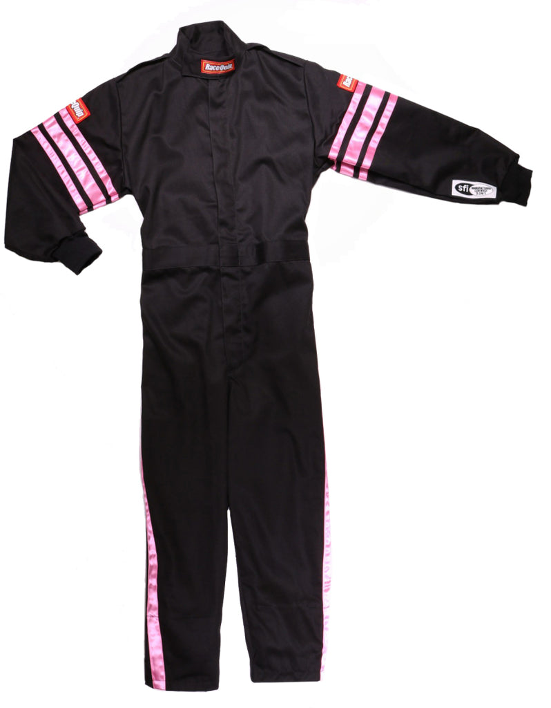 RaceQuip Pink Trim SFI-1 JR. Suit - Kids Medium - 1950893