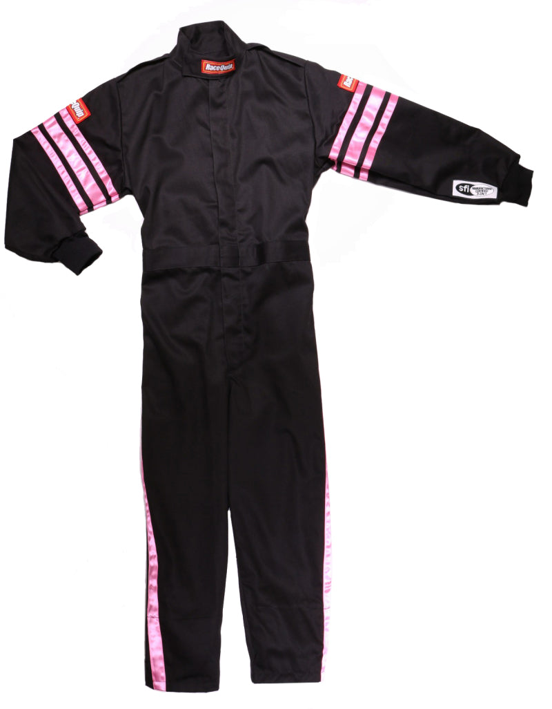 RaceQuip Pink Trim SFI-1 JR. Suit - Kids XSM - 1950891