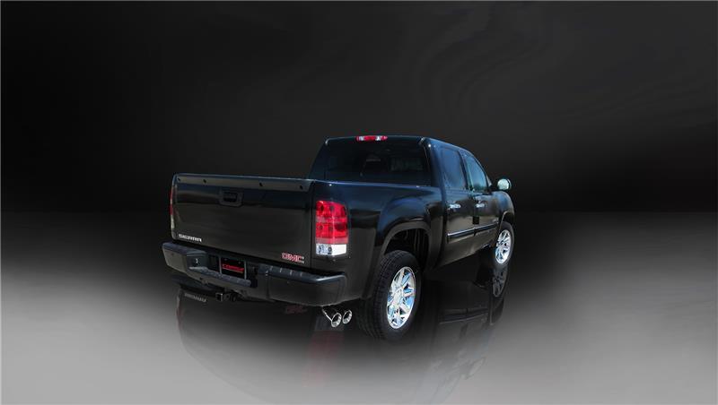 Corsa 2007-2008 Chevrolet Silverado Crew Cab/Short Bed 1500 4.8L V8 Polished Sport Cat-Back Exhaust - 14259