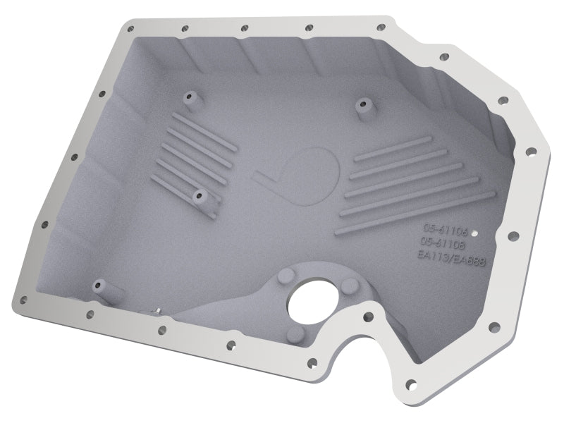 aFe 05-19 VW 1.8L/2.0L w/ Oil Sensor Engine Oil Pan Raw POWER Street Series w/ Machined Fins - 46-71210A