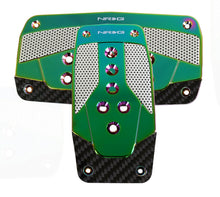 Load image into Gallery viewer, NRG Aluminum Sport Pedal A/T - Silver w/Neochrome Carbon - PDL-450MC