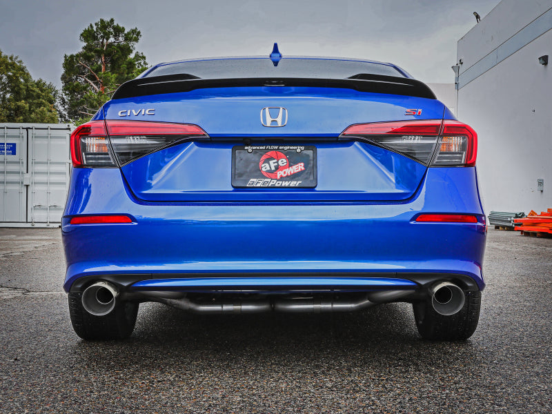 aFe 22-23 Honda Civic Si L4 1.5L (t) Takeda 2.5in to 3in 304 SS Cat-Back Exhaust w/ Polished Tips - 49-36630-P