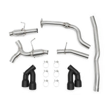 Load image into Gallery viewer, Mishimoto 2016+ Chevrolet Camaro 2.0T Quad Black Tip Cat-Back Exhaust - MMEXH-CAM4-16QTPBK
