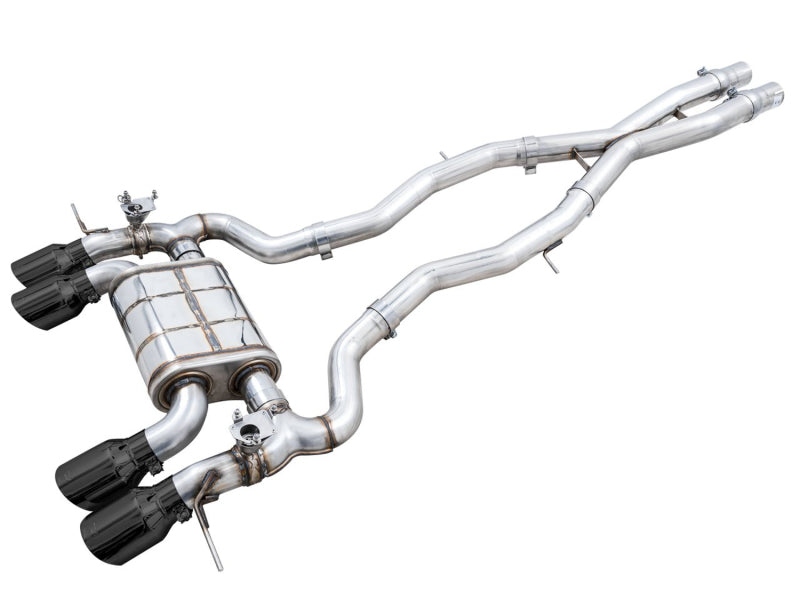 AWE Tuning SwitchPath Cat-Back Exhaust for BMW G8X M3/M4 - Diamond Black Tips - 3025-42480