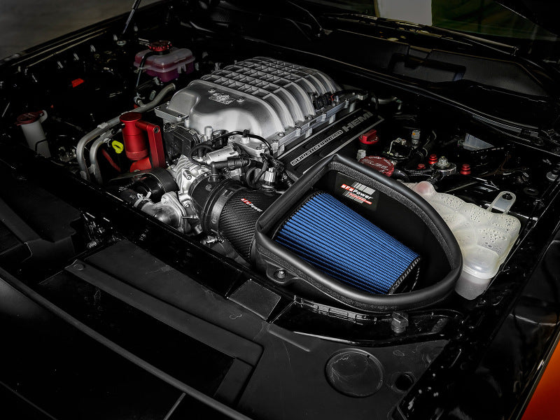 aFe Magnum Force Stage-2 Track Series Carbon Fiber AIS w/ Pro 5R Media - 18 Dodge Challenger V8-6.2L - 57-10001R