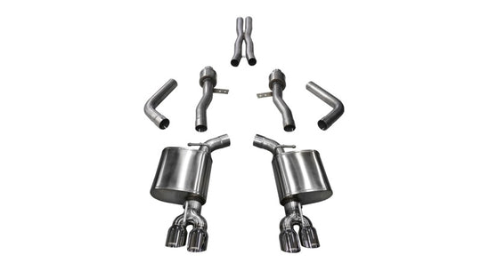 Corsa 2017-2023 Dodge Challenger 5.7L V8 Sport Cat-Back Dual Rear Exit w/3.5in Polished Tips - 21005