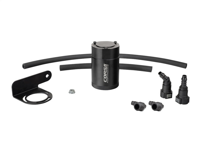 Corsa 2019-2025 Silverado/Sierra & 2021-2025 Tahoe/Suburban/Yukon/Denali Aluminum Oil Catch Can - CC0011