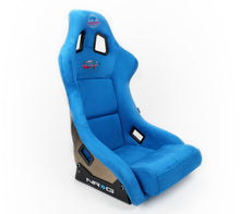 Load image into Gallery viewer, NRG FRP Bucket Seat ULTRA Edition - Large (Blue Alcantara/Gold Glitter Back) - FRP-302BL-ULTRA