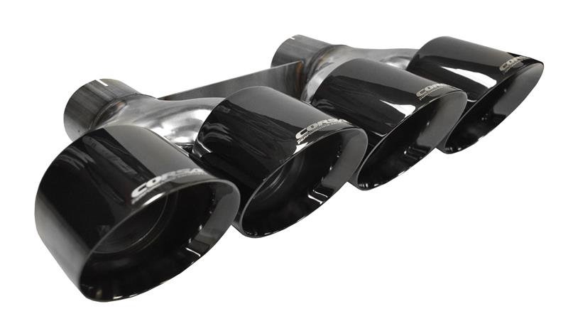 Corsa 2014-2020 Chevrolet Corvette 6.2L V8 Quad 45in Polished Black Pro-Series Tip Kit - 14062BLK